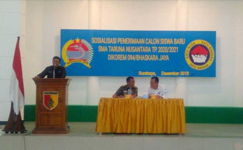 SMA Taruna Nusantara Sosialisasi Penerimaan Siswa Baru di Korem Bhaskara Jaya
