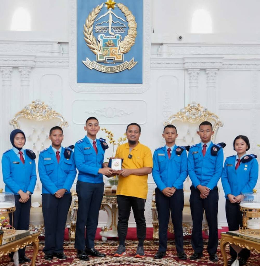 Jalankan Tugas, SMA Taruna Nusantara Angkatan 33 Audiensi Bersama Gubernur Sulsel