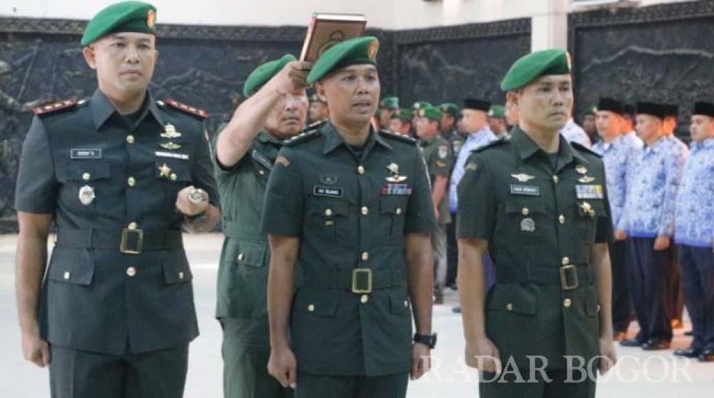 Wajah Baru Militer Kota Bogor, Letkol Czi Aji Sujiwo (TN 5) Resmi Jabat Dandim