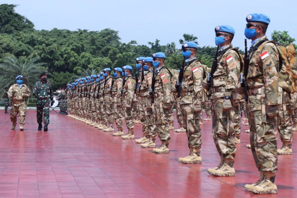 Letkol Czi Ardianta Purwandhana (TN 6) dan pasukan resmi diberangkatkan ke Kongo dalam misi perdamaian PBB