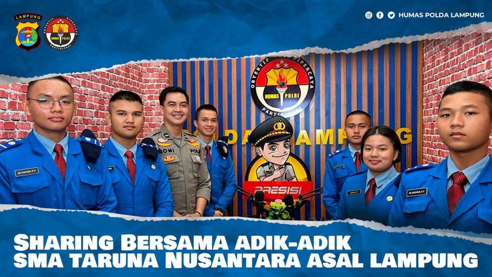 Sharing Bersama Adik - Adik  SMA Taruna Nusantara Asal Lampung