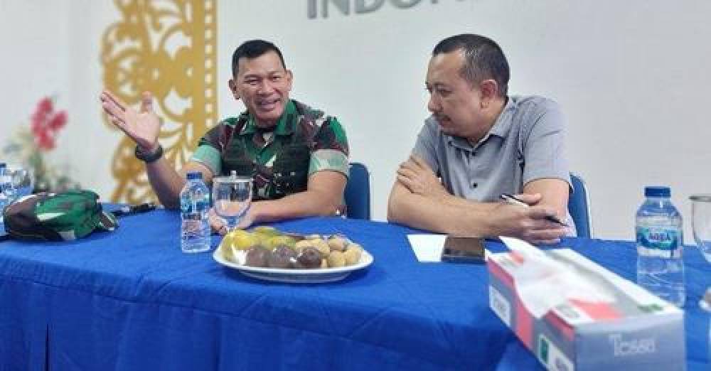 Silaturahmi Danrindam IM Kolonel Inf Kristomei Sianturi (TN 2), ke Serambi Indonesia