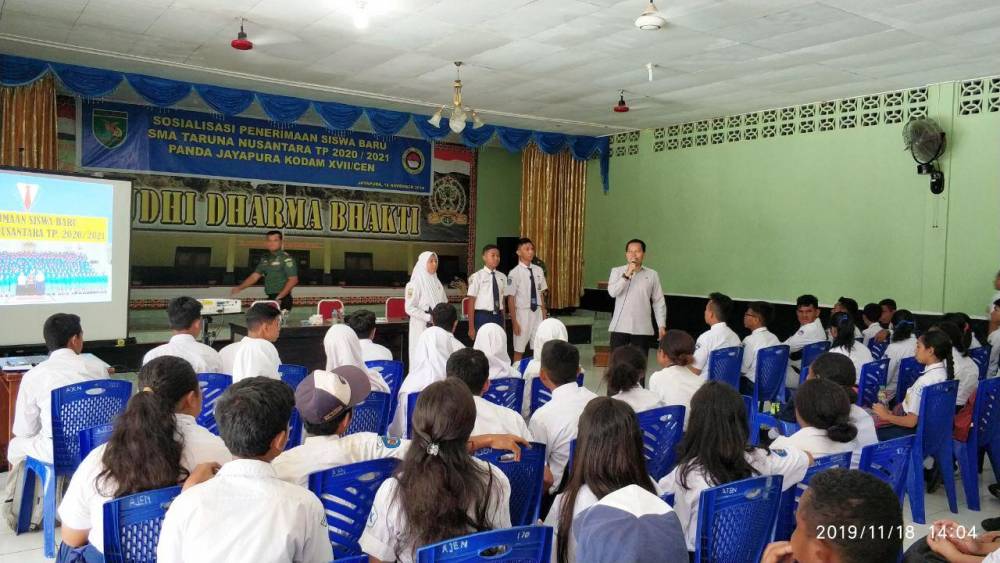 Sosialisasi SMA TN di Kodam XVII/ Cendrawasih, Jayapura - Papua