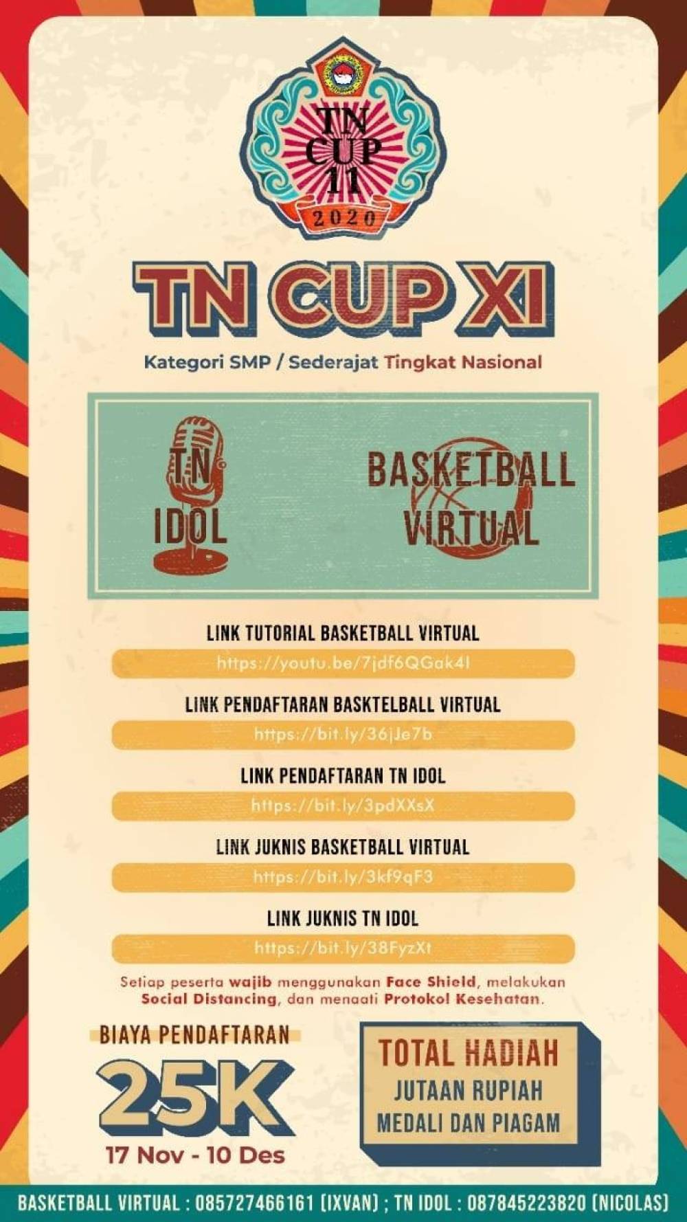 Lomba TN Cup XI virtual untuk SMP sederajat [Pengumuman Finalis]
