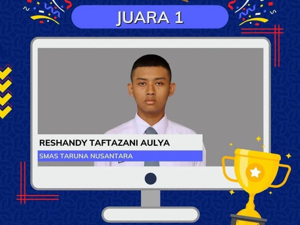 Reshandy Taftazani Aulya, meraih Juara 1 pada ajang MATHEMATICS CHALLENGE