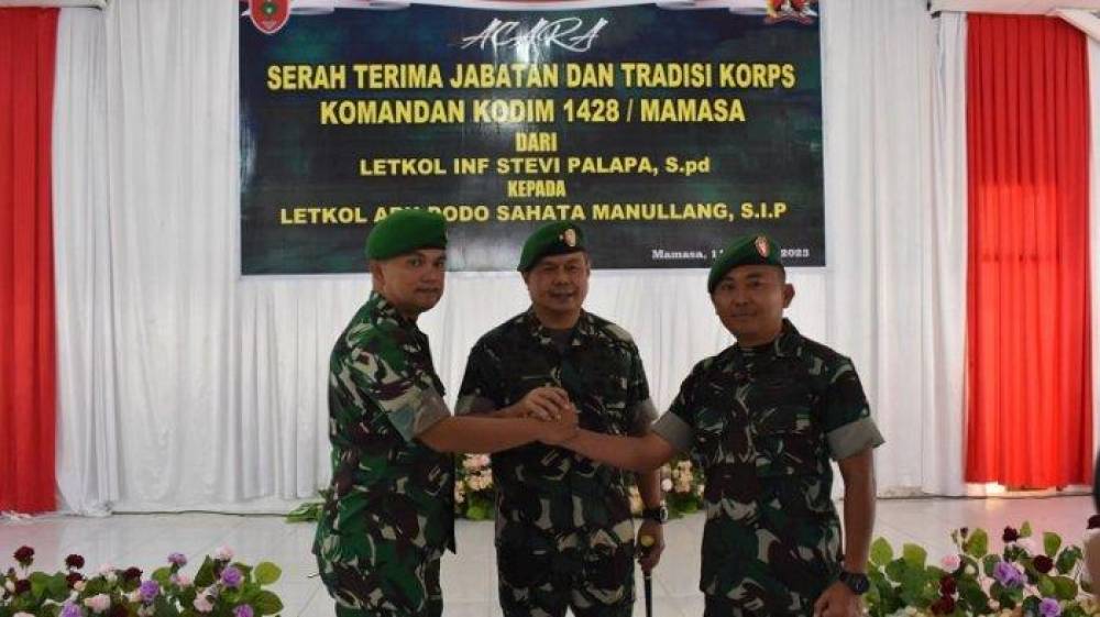 Letkol Arh. Dodo Sahata Manullang (TN 8) jabat Komandan Kodim 1428/Mamasa